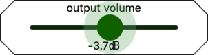 output volume slider